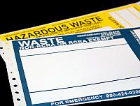 hazardous waste labels