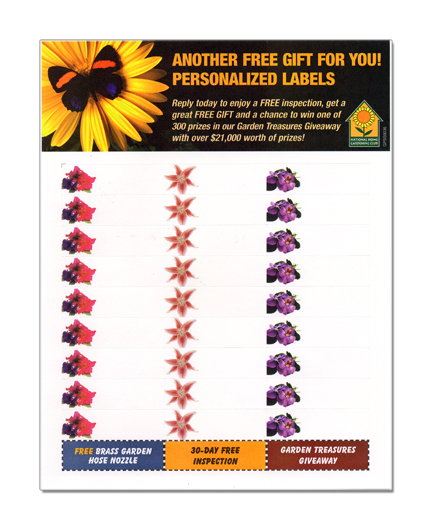 Integrated Address Label Sheet