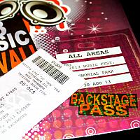 ticket and integrated badge